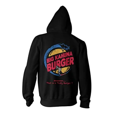 Image of Big Kahuna Burger Fiction Movie Pulp Men&#039;s Zip Hoodie Black XXXXXL