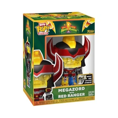 Image of Funko Bitty Bots: Power Rangers Megazord with Red Ranger! POP! TV 0.9 Inch &amp; 4.85 Collectable Gift Idea Display