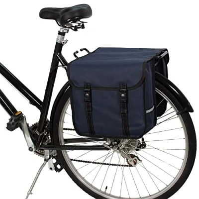 Image of BikyBag Classic Bicycle Double Panniers Bag Fashion Cycle Bike Women&#039;s Men&#039;s (Blue)