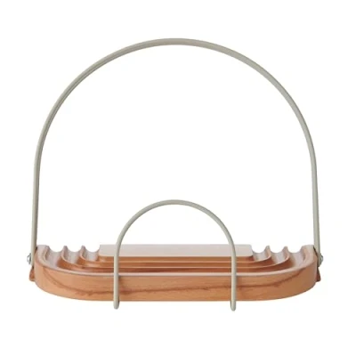 Image of KitchenCraft Idilica Beechwood Cookbook Stand, Adjustable Recipe Book and Tablet Holder, Reading Rest, 23 x 18 9cm