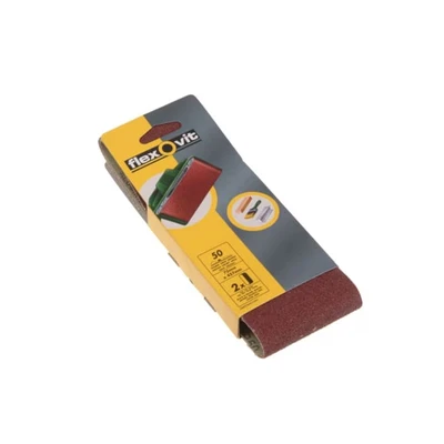 Image of Flexovit Cloth Sanding Belt 457 x 75mm Medium 80G (Pack 2) FLV26463