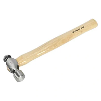 Image of Sealey Premier Ball Pein Hammer 1lb Hickory Shaft