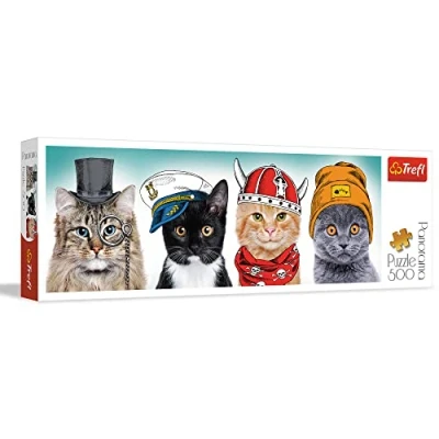 Image of Trefl TR29504 Flauschiges Team 500 Teile, Panorama, Premium Quality, für Erwachsene und Kinder ab 10 Jahren Puzzle, Coloured