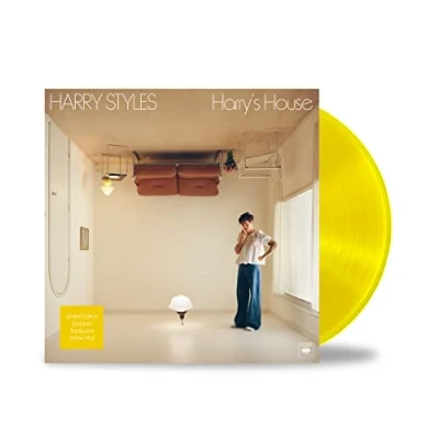 Image of Harry Styles Harry&#039;s House Translucent Yellow vinyl Sealed 2022 UK LP 196587081416