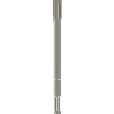 Image of Bosch 2608690190 25 X 400Mm Flat Chisel Self Sharpening 22Mm Hex Shank