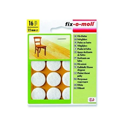 Image of Ritterrath 3566302 Flizglides 22 mm Pack of 16 White
