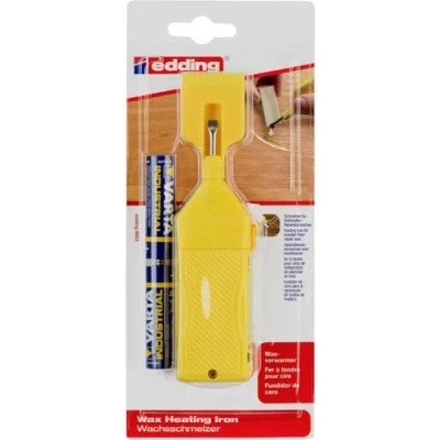Image of Edding 8903 Heating Iron Wax Melter 1 Piece Including 2 Batteries For 8902 Wood Floor Repair Waxes