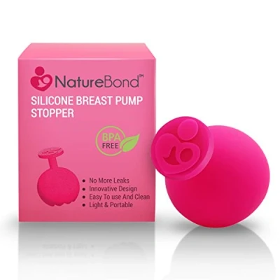 Image of NatureBond Silicone Breast Pump Stopper Leak Proof, BPA Free &amp; 100% Food Grade