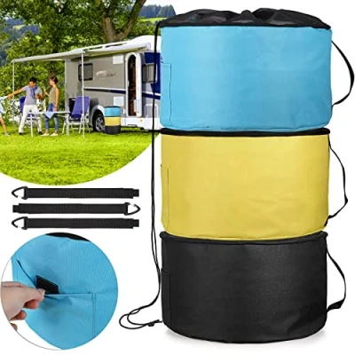 Image of RV Sewer Hose Storage Bag, UBeesize 3 Pack Waterproof Bag Organizer with Side Pocket &amp; Straps, Equipment Utility for Electrical Cords, Water/Sewer Hoses Camper Accessories Container