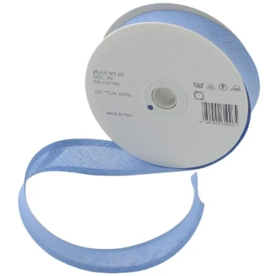 Image of Inastri 25/5/5 mm Cotton Bias Binding, Cornflower Blue