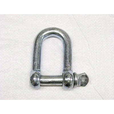 Image of Dee Shackle Screw Pin Galvanised from 3MM 25MM (Commercial Chain Connector Caravan Tether)