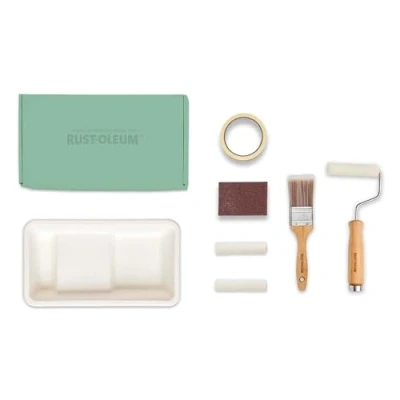 Image of Rust Oleum Ready to Roll Eco Paint Kit (Small) Radiator Matt Rich Greens