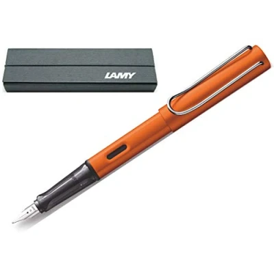 Image of Lamy AL Star 1228078 042 Fountain Pen M Black/Orange