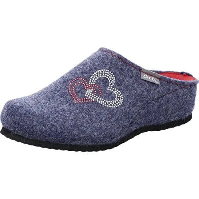 Image of ARA Women&#039;s Cosy Slipper, Blue, 8 UK