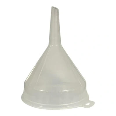 Image of CLEAR PLASTIC FUNNEL FOR Bottle Filling, Essential Oils, Arts &amp; Crafts Supplies, Science Laboratory Chemicals 18CM (1)