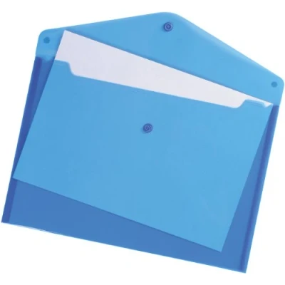 Image of 5 Star Envelope Wallet Polypropylene A4 Translucent Blue [Pack of 5]