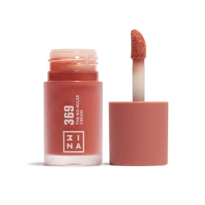 Image of 3INA MAKEUP The No Rules Cream 369 Pink Brown Liquid Blush Matte for Sensitive Eyes Lips &amp; Cheeks with Sweet Almond Oil a Natural Finish Vegan Cruelty Free