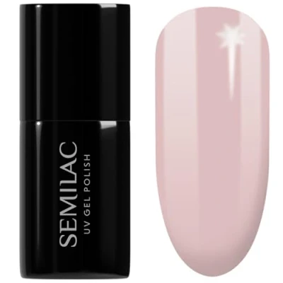 Image of SEMILAC 587 Tea Rose Nail UV Gel Polish Long Lasting and Easy to Apply Soak off UV/Led Perfect for Home Professional Manicure Pedicure 7 ml