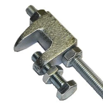 Image of M8 Flange Clamps for Stud (BZP) x 10 Quantity