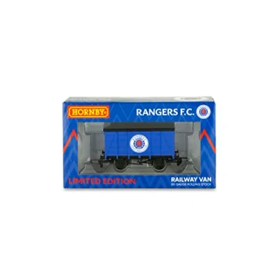Image of Sporting Profiles Glasgow Rangers Football Club FC Official Hornby Limited Edition Train Vent Van OO Gauge
