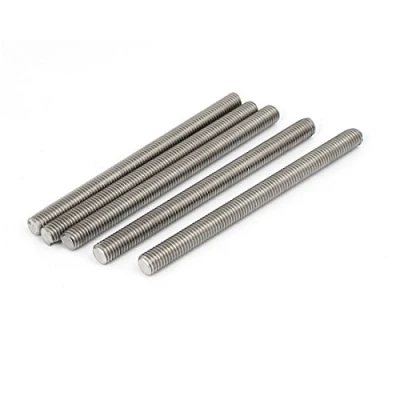 Image of sourcingmap M8 x 110mm 304 Stainless Steel Fully Threaded Rods Bar Studs Fasteners 5 Pcs