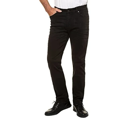 Image of JP 1880 Menswear Big &amp; Tall Plus Size L 8XL Straight Fit Jeans FLEXNAMIC® Black 62 722849 11