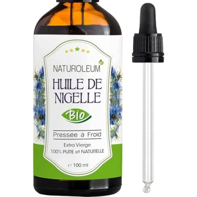 Image of Organic BLACK SEED OIL, 100% Pure and Natural, Cold Pressed, Extra Virgin Nourishing Care for Skin, Face, Hair. Vegan (100ml)