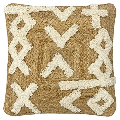 Image of furn. Camfa Feather Filled Cushion, Jute, Cotton, Natural