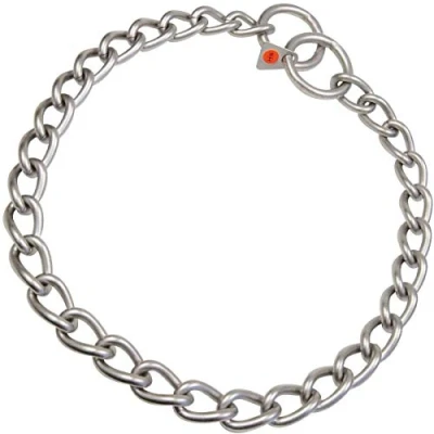 Image of HS Sprenger link necklace twisted matt stainless steel