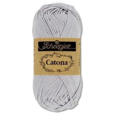 Image of Frida&#039;s Wollhaus Scheepjes 50 g Catona 100% Cotton Knitting Crochet Amigurumi 109 Colours (074 Mercury)