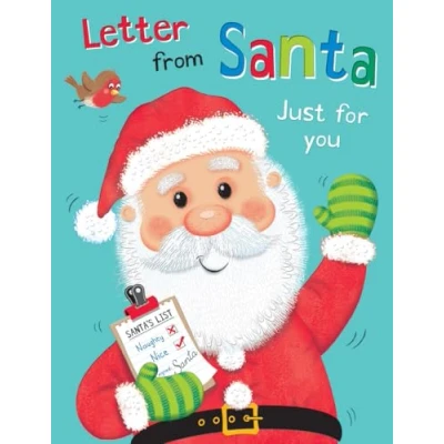 Image of Regal Publishing Christmas Card Juvenile Letter From Santa Cute 8 x 6 inches