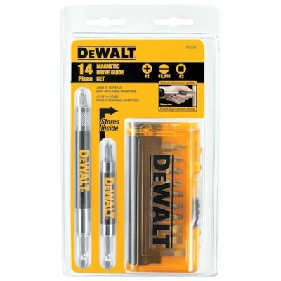 Image of DEWALT Screwdriver Bit Set, Magnetic Drive Guide, 14 Piece (DW2097CS), Metal