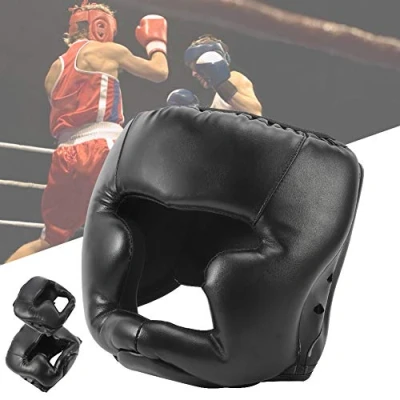 Image of Keenso Boxing Head Guard Helmet,Cheeks&amp;Ear Protection,Adult/Children,Sanda/Muay/Thai/Kickboxing/Karate/Taekwondo,Fighting Protecting Equipment(Adult) Athletics