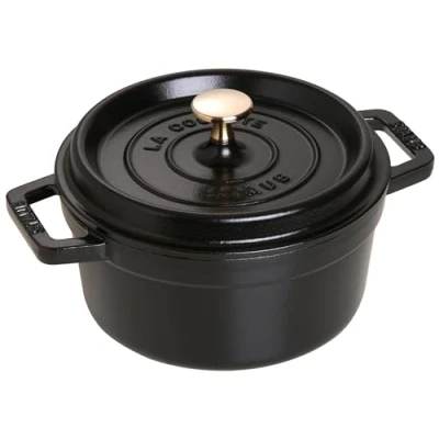 Image of STAUB 40509 487 0 Cocotte Round 20cm Black