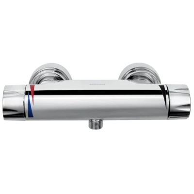 Image of Opac Thermostatic Bar Shower Valve Round Handle Chrome Bristan