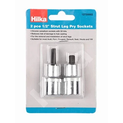 Image of 2 PCE 1/2&quot; Strut Leg Pry Sockets, Silver
