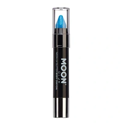 Image of Moon Glow Neon UV Glitter Face Paint Stick / Body Crayon makeup for the &amp; Blue Glows brightly under lighting