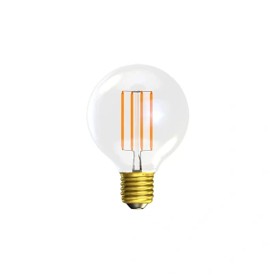 Image of Clear Globe Dimmable LED Filament Bulb 3.3W E27 2700K Bell Lighting