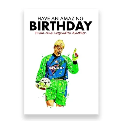 Image of Manchester United Birthday Card Peter Schmeichel