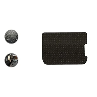 Image of Car Mat Co Tailored Fit Black Heavy Duty Rubber Boot for Citroen C4 Picasso 2007 13