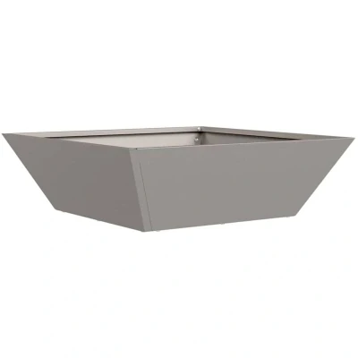 Image of vidaXL Metal Planter Weathering steel 50 x 15 cm Decorative Inlays