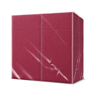 Image of PAW Airlaid Pocket Napkins (39 x 40 cm) I 50 Pieces Plain Fabric Like Elegant Table Decoration HoReCa for Occasions Weddings, Parties, Christmas Unicolour: Bordeaux