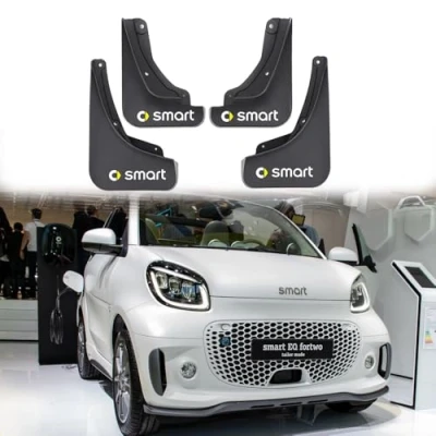 Image of Car Mud Flaps for Smart EQ fortwo A453 2020 2024,with Emblems Logo Fenders Splash Guard Tire Mudflaps Fender Splashproof Waterproof Resistance Accessories