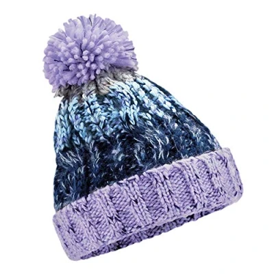 Image of Beechfield Elegant Design Junior Corkscrew Pom Beanie Lavender Fizz