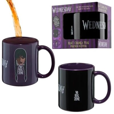 Image of Wednesday Coffee Mug for Women Teens 320ml Ceramic Heat Colour Changing Gifts Her