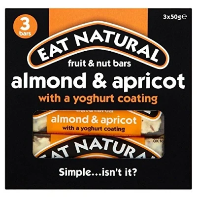 Image of Eat Natural Yoghurt Coated Almond &amp; Apricot Bars (3x50g) Pack of 2