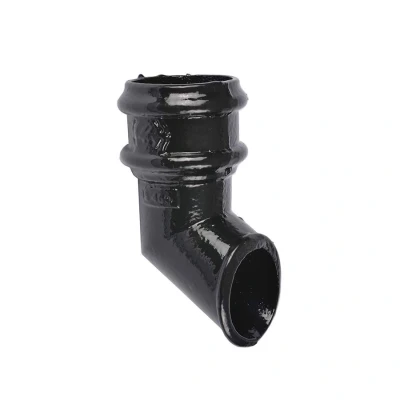 Image of Saint Gobain Classical Plus Cast Iron Downpipe Shoe without Ears 75mm Black Pam Building Products
