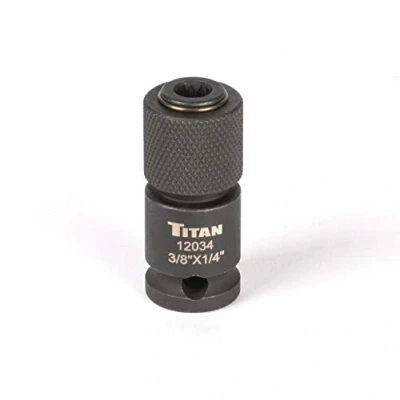 Image of Titan 12034 3/8 Inch Drive to 1/4 Hex Quick Change Adapter