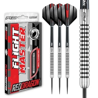 Image of RED DRAGON Fury 1: 23g Flightmaster Tungsten Darts Set with Flights and Stems