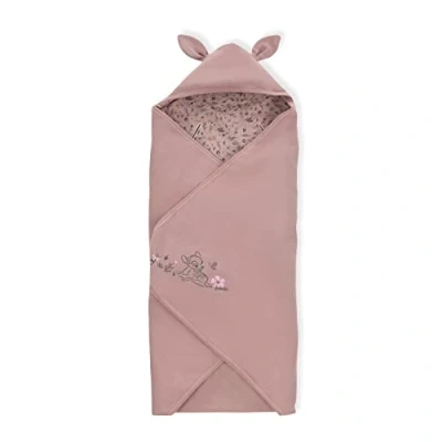 Image of hauck Snuggle N Dream, Disney Bambi Rose Cotton Baby Blanket for Car Seats, Bouncers, Prams &amp; Cots 3 Point Harness 5 Harness, 80 x cm, Machine Washable